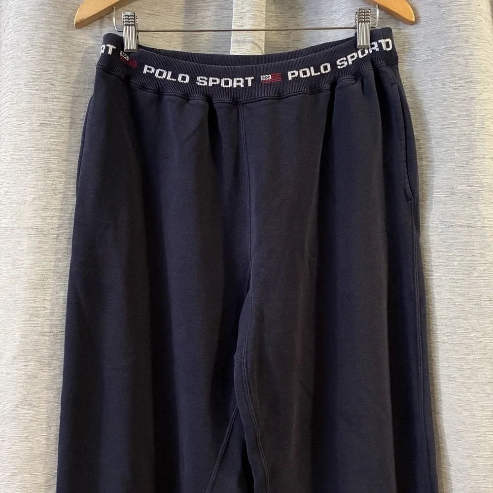 VINTAGE Ralph‎ Lauren Polo Sport Sweatpants Mens Medium BLUE